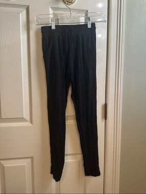 Kids Black Elastic-Waist Jogger Sweatpants